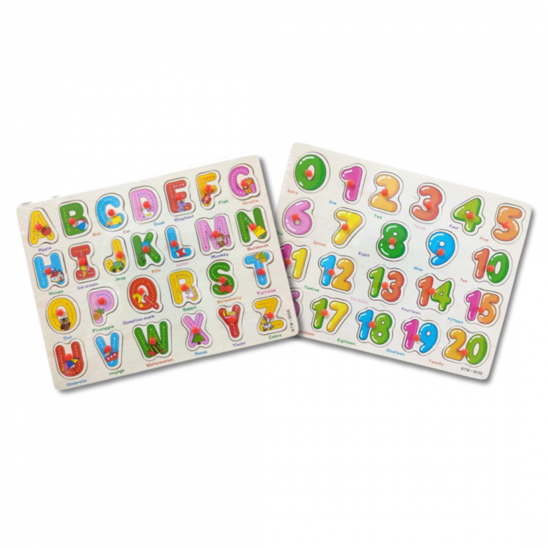Picture of Wooden Alphabet Puzzle Set