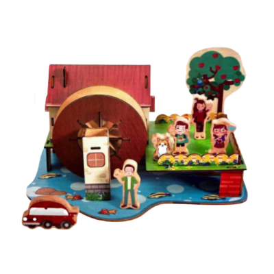 Picture of Three Dimensional House Puzzle