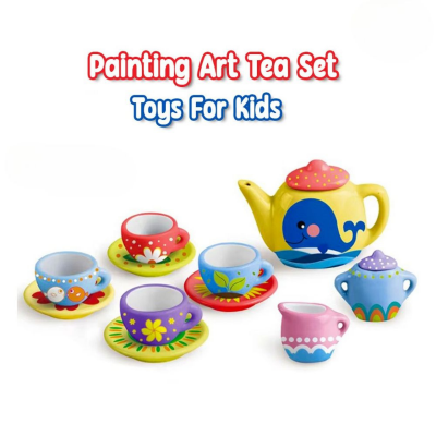 Picture of Painted Ceramic Tea Set