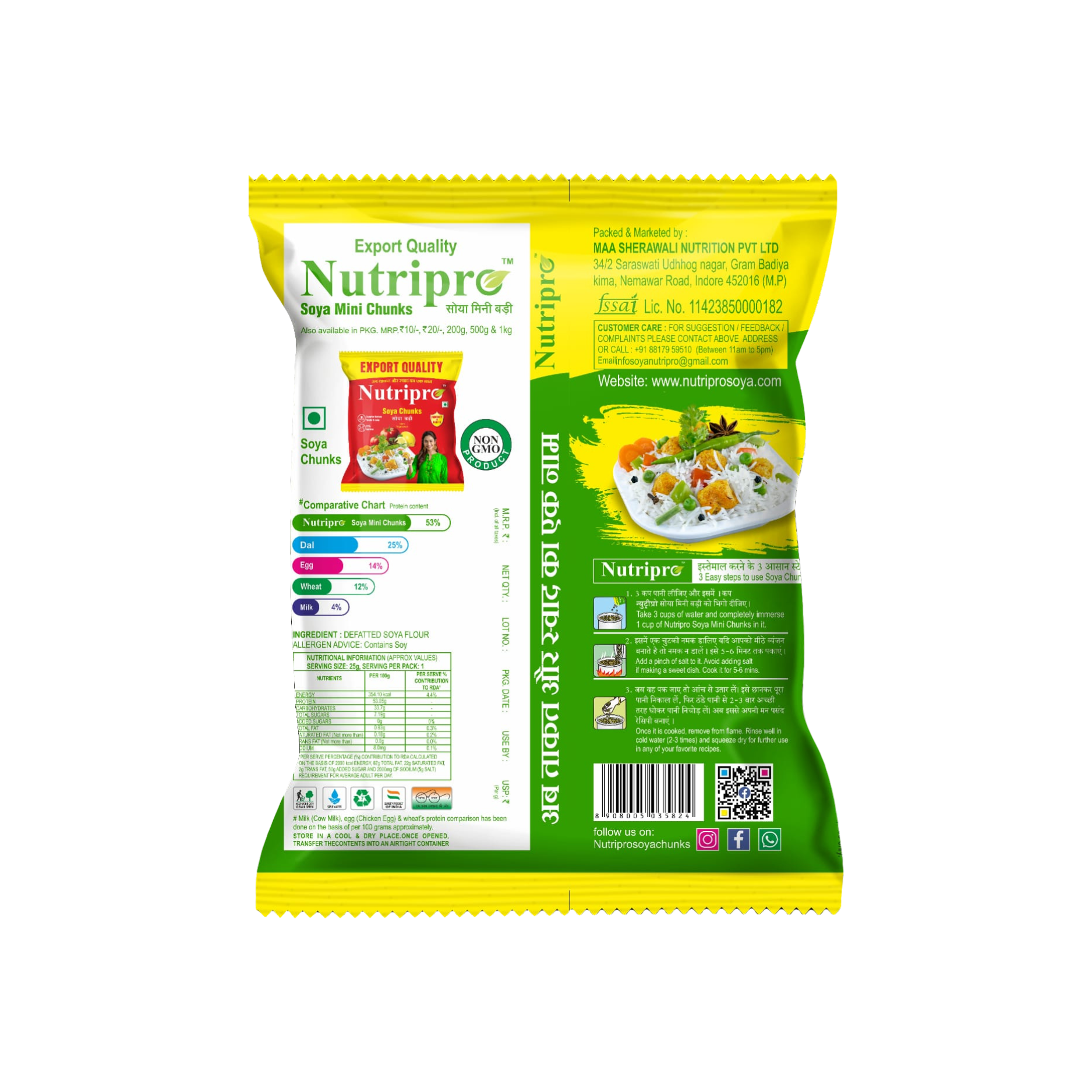 Picture of Nutripro Mini Soya Chunks 70 gm