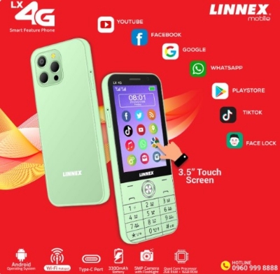 Picture of Linnex LX 4G Smart Android Feature Phone ,playstore,WiFi,WhatsApp,youtube supported - Green