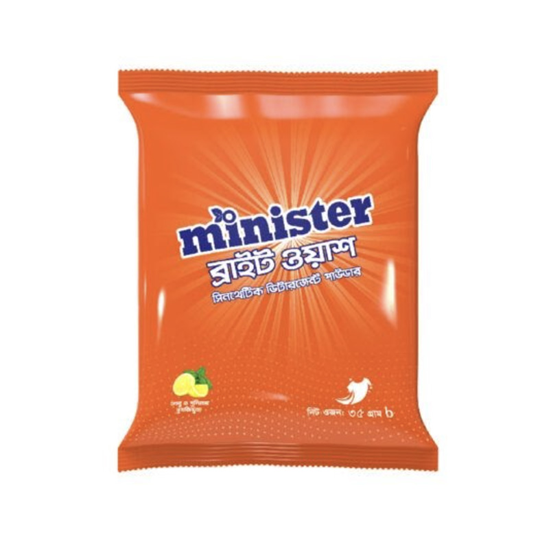 Picture of Minister Bright Wash Detergent 35 gm
