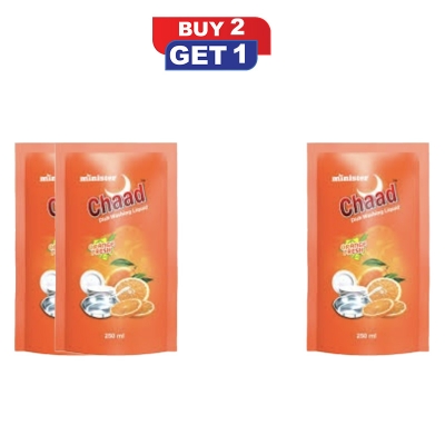 Picture of Chaad Dishwashing Liquid Refill Orange Fresh 250ml (B2G1)