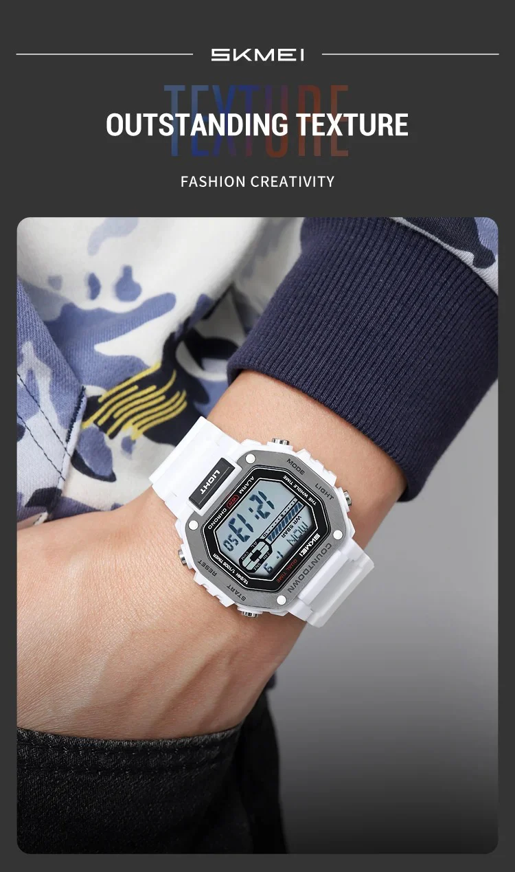 Picture of SKMEI 2522 New Electronic Sports Men’s Watch-White