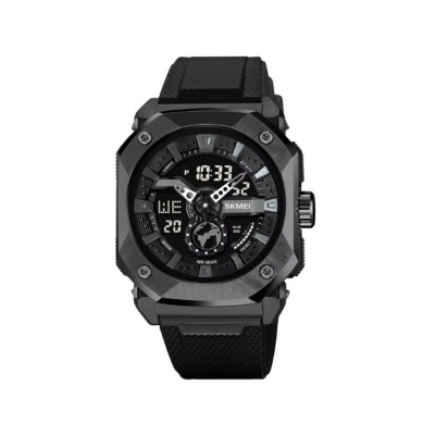 Picture of SKMEI 2272 Silicon Strap Sports Analog Digital Watch-Black