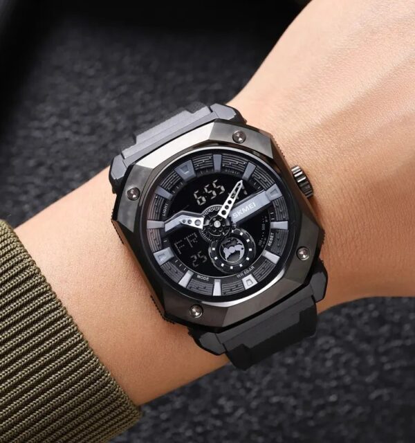 Picture of SKMEI 2272 Silicon Strap Sports Analog Digital Watch-Black