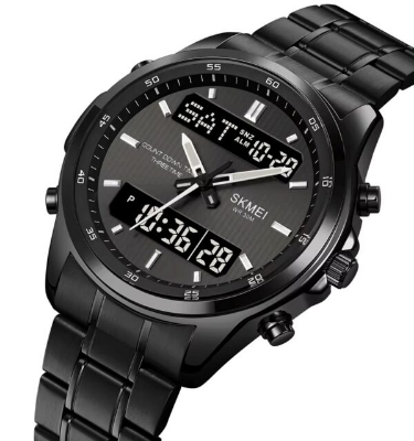 Picture of SKMEI 2049 Electronic Dual Display Quartz Watch For Men-Black