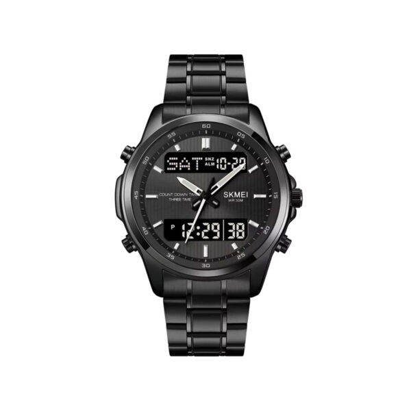 Picture of SKMEI 2049 Electronic Dual Display Quartz Watch For Men-Black
