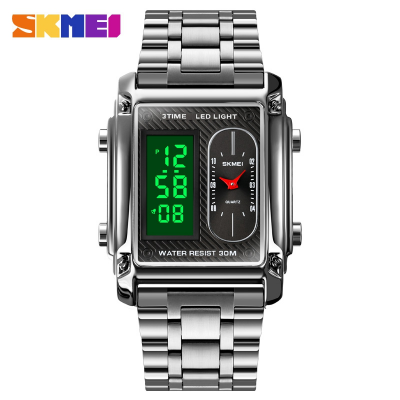 Picture of SKMEI 1868 Multiple Time Digital Watch For Watch For Men-Silver
