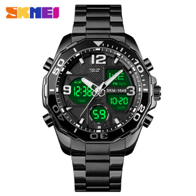 Picture of SKMEI 1649 Digital Analog Watch For Men-Black