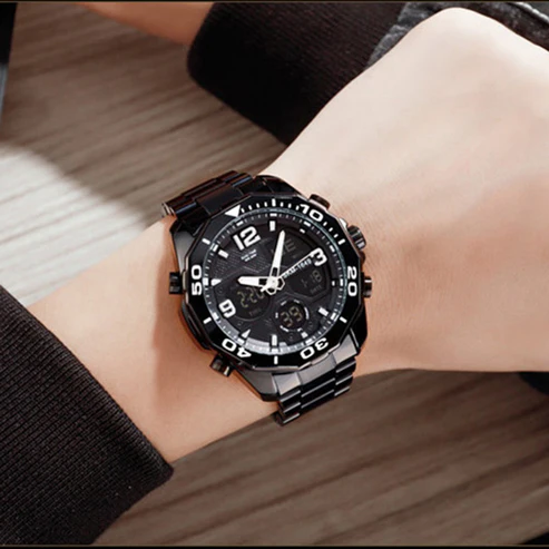 Picture of SKMEI 1649 Digital Analog Watch For Men-Black