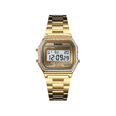 Picture of SKMEI 1474 Stainless Steel Digital Watch For Unisex-Gold