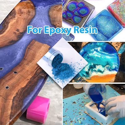 Picture of 10 gram Mica Powder set  14 Color Color  Epoxy Resin Multicolor 