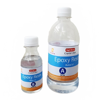 Picture of Crystal Clear Epoxy Resin With Hardener Ratio -3:1 [600 gram]