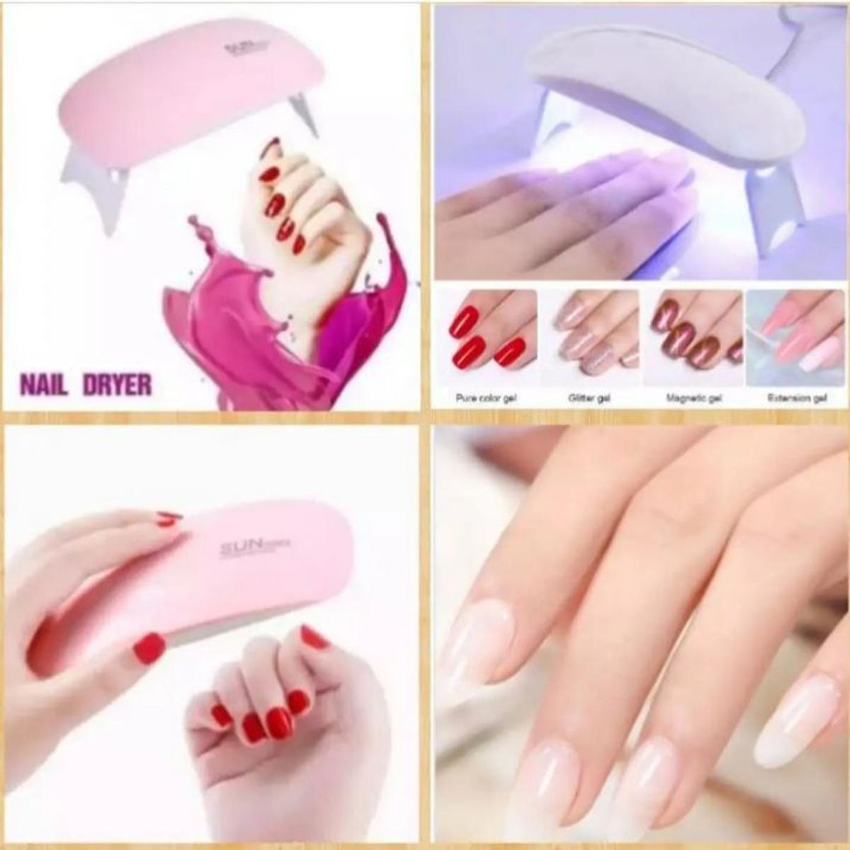 Picture of Sunmini 6W LED UV Dryer Nail Lamp Light Mini Portable Nail Dryer Gel Nail Art Tool
