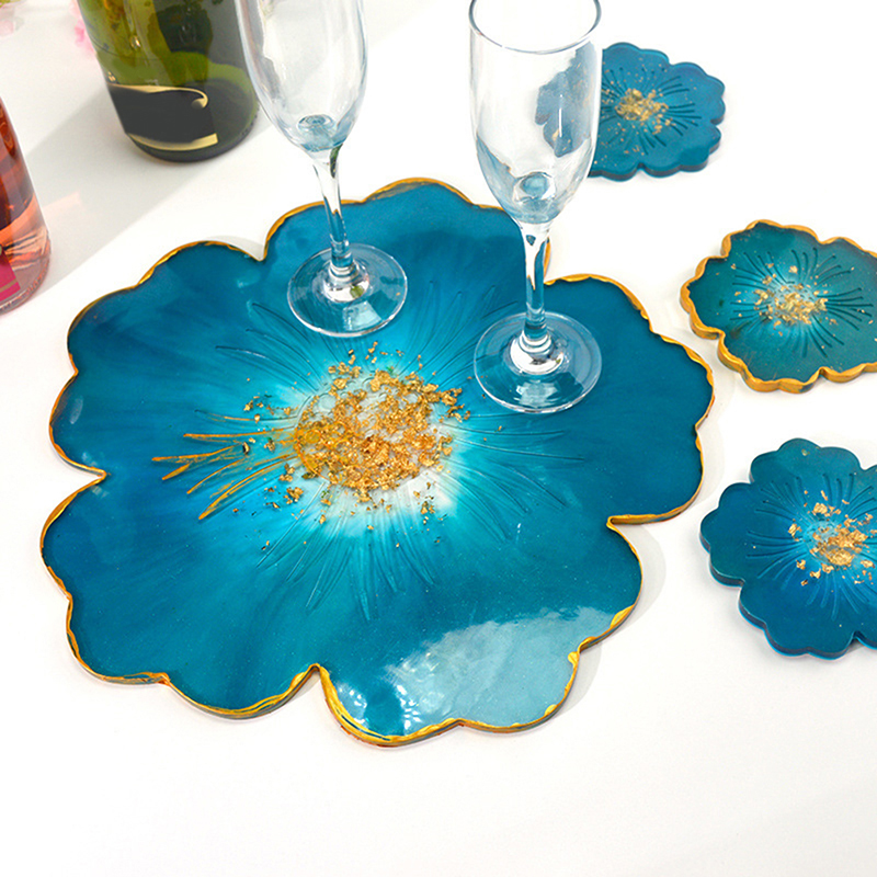 Picture of Tea Tray Coaster Silicone Mold For DIY For Epoxy Resin Molds ( 1 pes ) White