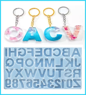 Picture of Alphabet and Number Mold Silver