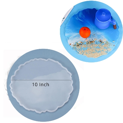 Picture of Large Wave Round Tray Mold White