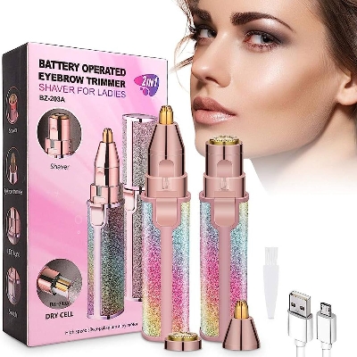 Picture of 2-in-1 Lady Shaver Flawless Eyebrow Trimmer-USB