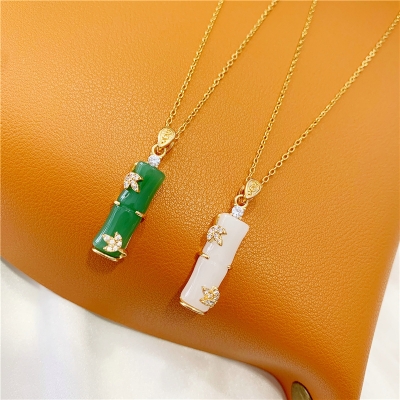 Picture of Bamboo Style Clavicle Chain Design Bamboo Neckless For Girl or Women