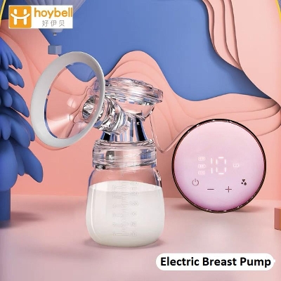 Picture of Portable USB-Rechargeable LED Display Electric Painless  Breast Pump Low Noise Hands-Free Breast Pump