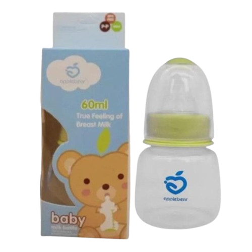 Picture of Apple Bear Premium PP Feeding Bottle – Safe & Comfortable Feeding-60ml