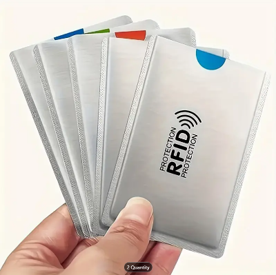 Picture of Durable RFID Blocking Card Covers Offering Superior Wireless Data Protection-10Pcs