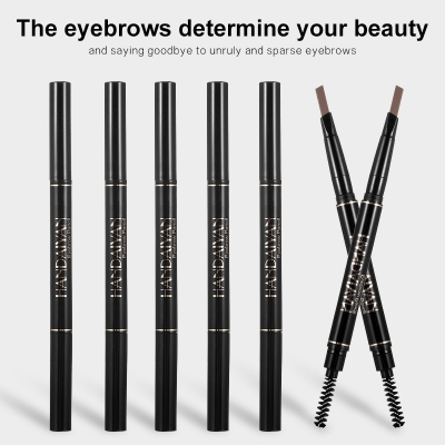 Picture of HANDAIYAN Double Headed Eyebrow Pencil Automatic Rotating  Long Lasting Natural Waterproof Triangle Eyebrow Pen Make Up