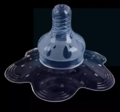 Picture of Silica gel nipple covers for breastfeeding, soft comfortable sting repellent for young mother Nipple Shield Breastfeeding Nipple