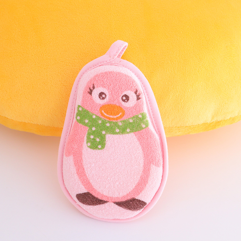 Picture of Cartoon Kids Bath Brushes Shower Product Super Soft Towel Accessories Infant Sponge Cotton Rubbing Body Wash Children Rub Baby Sponge