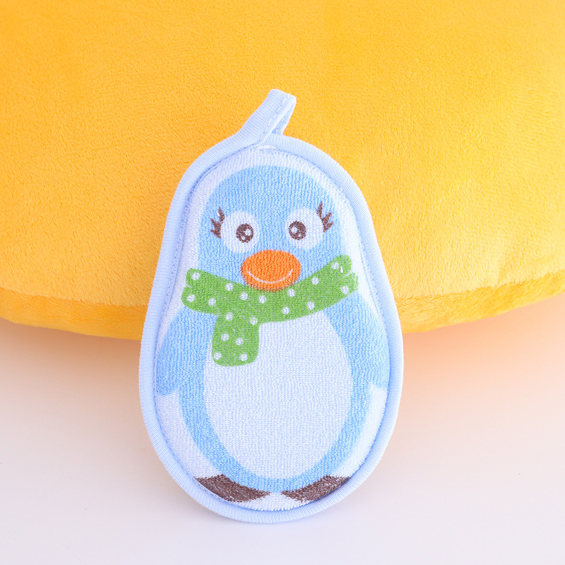 Picture of Cartoon Kids Bath Brushes Shower Product Super Soft Towel Accessories Infant Sponge Cotton Rubbing Body Wash Children Rub Baby Sponge