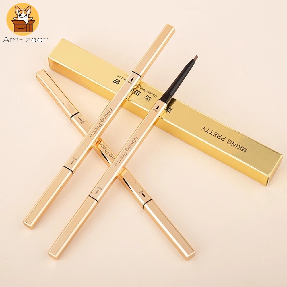 Picture of FIND FRIENDS Waterproof Eyebrow Pencil Dark Brown, Premium Eye Brow Pencil Brn with Spoolie Brush, Longwearing for Perfect Brows