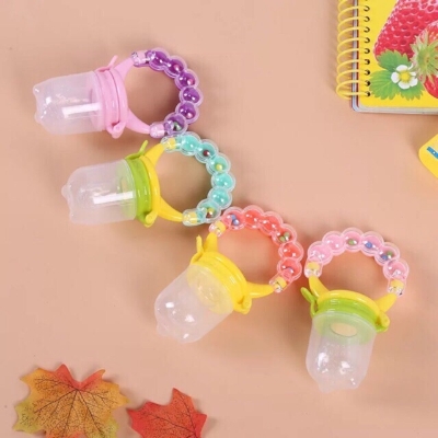 Picture of Baby Food Feeder Soother Teether for Eating Fresh Fruit Vegetables Feeder Chusni