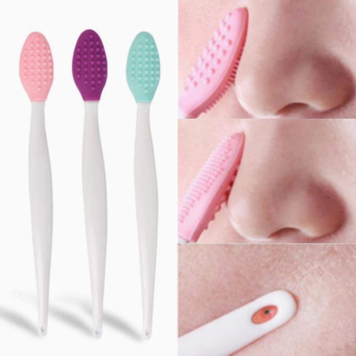 Picture of Face Cleansing Brush Effective Nose Exfoliator Blackhead Removal Brush-1Pcs