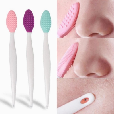 Picture of 1-Pcs Silicone Face Cleansing Brush Effective Nose Exfoliator Blackhead Removal Soft Deep Cleaning Brush Face Scrub Massage