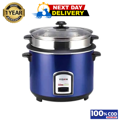 Picture of VISION Rice Cooker 1.8 L 40-06 SS Blue Double Pot 