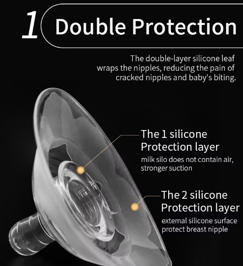 Picture of Premium Quality Silicone Double layer  Nipple Shield for Breastfeeding Mother