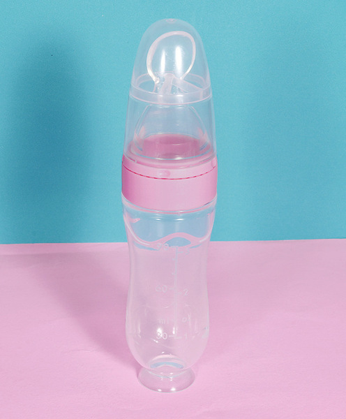 Picture of Premium Quality Baby Full Silicone Spoon Feeder Bottle -1pcs