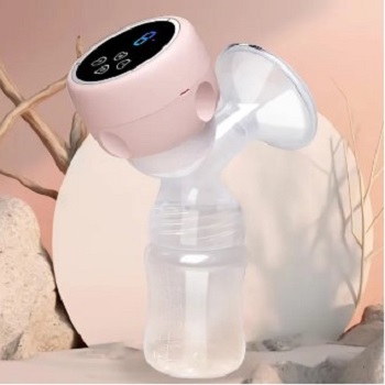 Picture of Electric BPA-Free Painless Rechargeable Breast Pump With Silicone Pad ( Pink )
