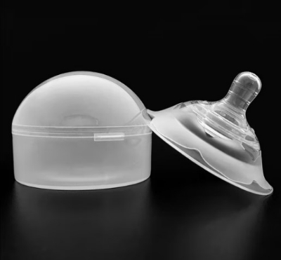 Picture of Double layer Nipple Shield Premium Quality Silicone  for Breastfeeding Mother Wiyh Box ( Nipple Shield With Box ) 