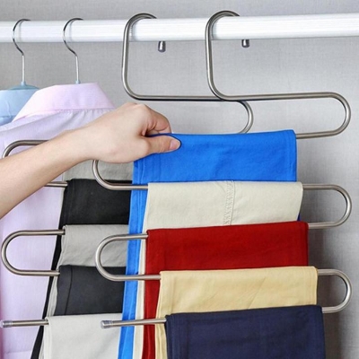 Picture of 5 layers S Shape MultiFunctional Clothes Hangers Pants Storage Hangers 1pcs
