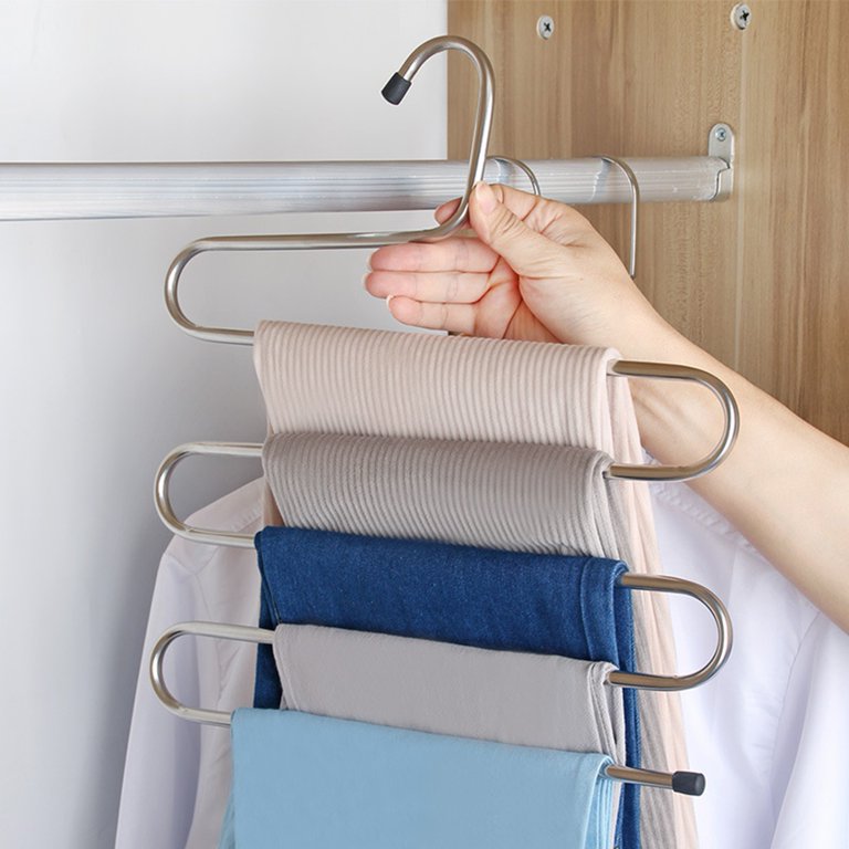 Picture of 5 layers S Shape MultiFunctional Clothes Hangers Pants Storage Hangers 1pcs