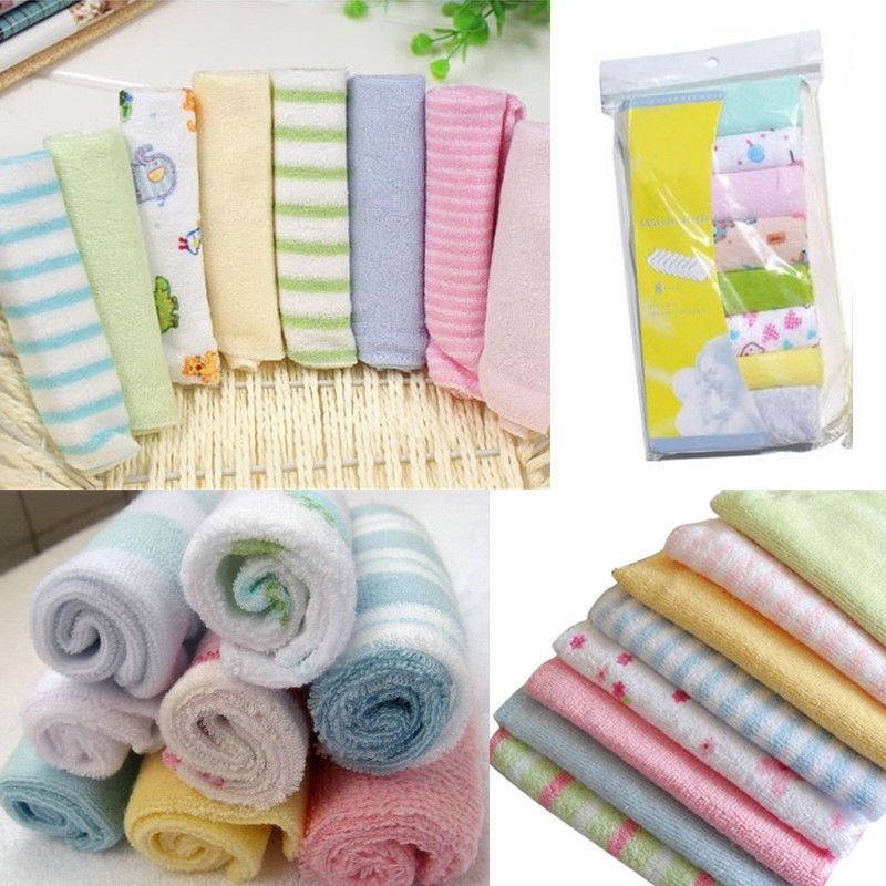 Picture of Baby Wash Cloth -Kids Hand Cloth -Newborn Child Towel Set 8pcs