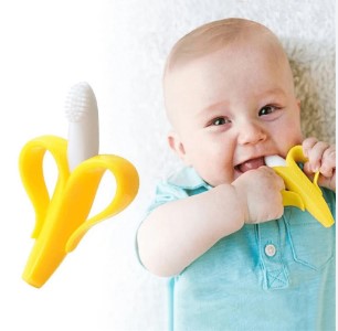 Picture of Super Soft Silicone Baby Banana Toothbrush -1Pcs