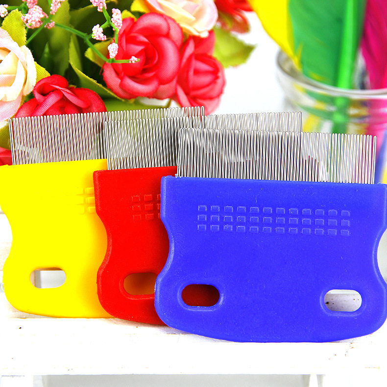 Picture of Hair Lice Comb Brushes Terminator Fine Egg Dust Nit Free Removal Stainless Steel Lice Comb