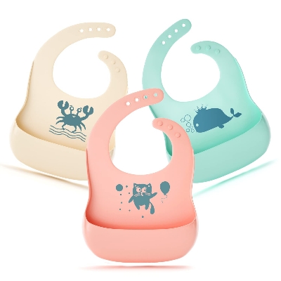 Picture of Soft Silicone Baby Dining Bib – BPA Free & Mess-Free Mealtime(Orginal China)