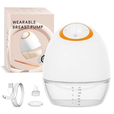 Picture of Wearable Wireless Hands-Free Electric Breast Pump | Ultra-Silent & Portable | Rechargeable Milk Collector