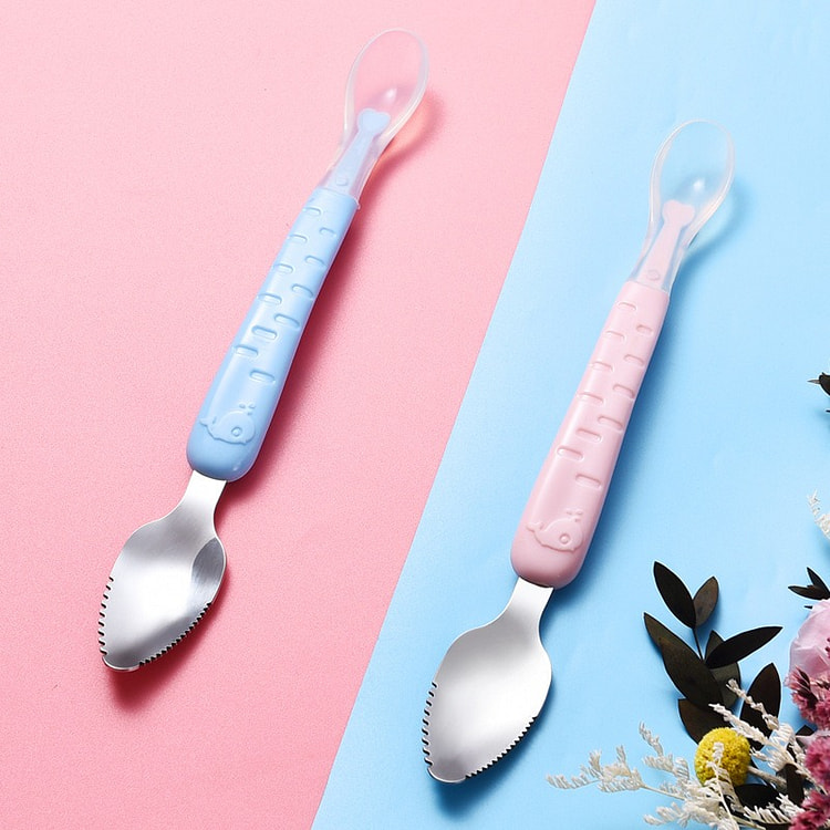 Picture of Dual-Function Baby Training Spoon for Safe and Comfortable Feeding