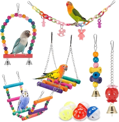Picture of Colorful Swing toy for Birds