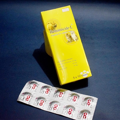 Picture of Helminticide-L Dog & Cat Common Worm Tablet (2 Pcs)